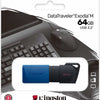 Kingston DataTraveler Exodia M USB-stick Retail 64 GB Zwart/blauw DTXM/64GB USB-A 3.2 Gen 1