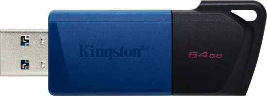 Kingston DataTraveler Exodia M USB-stick Retail 64 GB Zwart/blauw DTXM/64GB USB-A 3.2 Gen 1