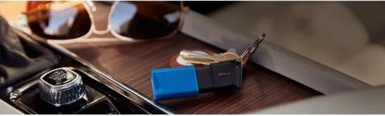 Kingston DataTraveler Exodia M USB-stick Retail 64 GB Zwart/blauw DTXM/64GB USB-A 3.2 Gen 1