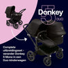 Bugaboo Donkey 5 Duo, complete uitbreidingsset, verbeterd design, omkeerbare stoel en sturen met één hand, Midnight Black