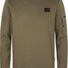 Petrol Industries - Heren Casual Trui - Round Neck - Regular Fit - 65% katoen / 35% polyester - Lichtgewicht & ademend - Groen - Maat L