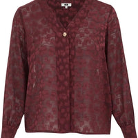 WE Fashion | Blouse met structuur Curve | Dames | 50