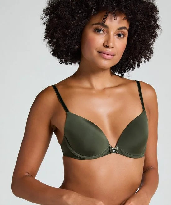 Hunkemöller Dames Lingerie Voorgevormde beugel bh Plunge - Groen - maat D75