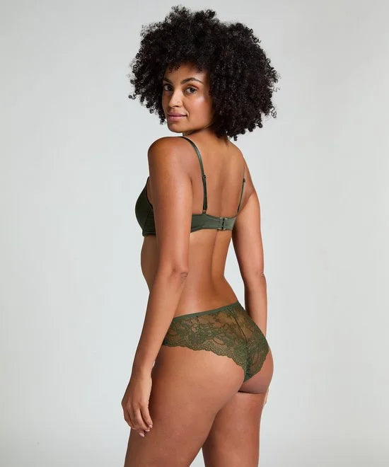 Hunkemöller Dames Lingerie Voorgevormde beugel bh Plunge - Groen - maat D75