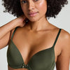 Hunkemöller Dames Lingerie Voorgevormde beugel bh Plunge - Groen - maat D75