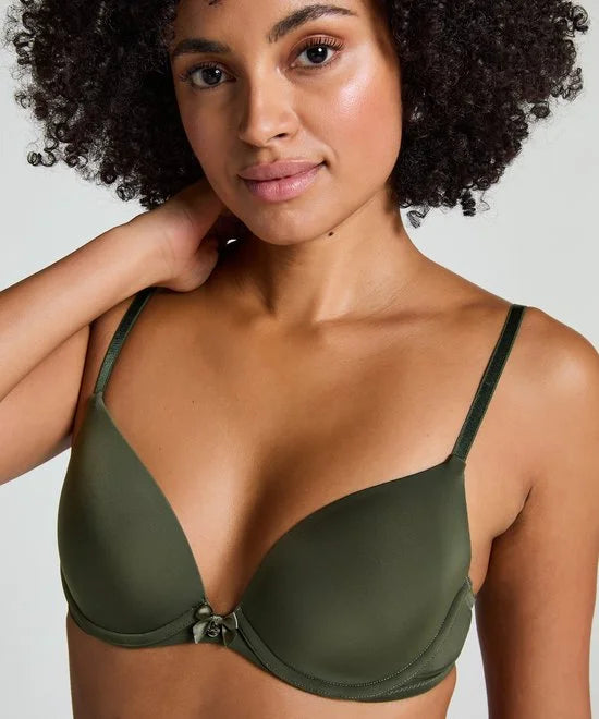 Hunkemöller Dames Lingerie Voorgevormde beugel bh Plunge - Groen - maat D75