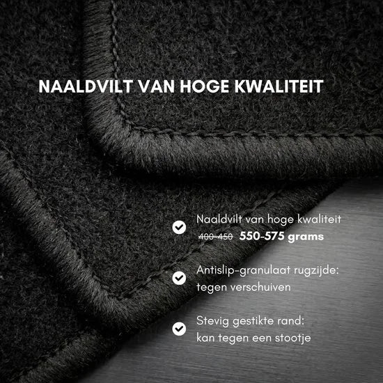 Automatten voor Renault Clio 4 (2012-2019) - 4-delig - Naaldvilt