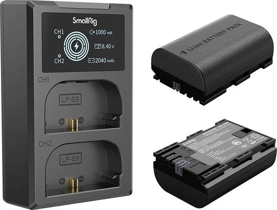 SmallRig 3821 LP-E6NH Camera Battery Charger Kit