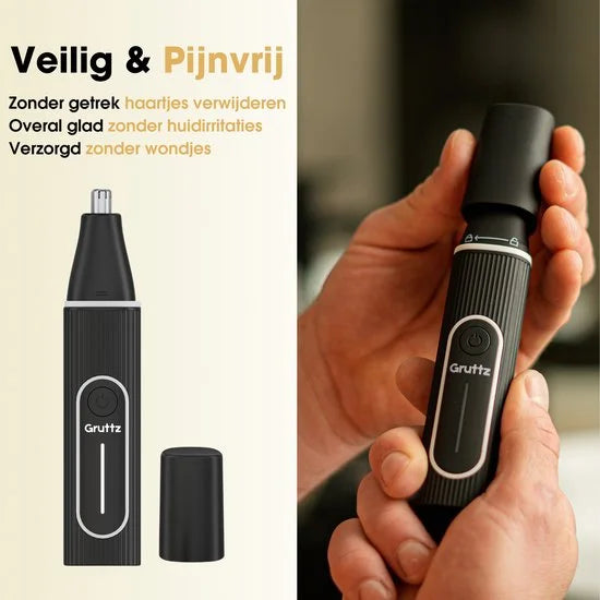 Gruttz® - Neustrimmer Mannen Premium v2 - Vrouwen - Oplaadbaar - Oortrimmer - Krachtige Motor - Waterdicht