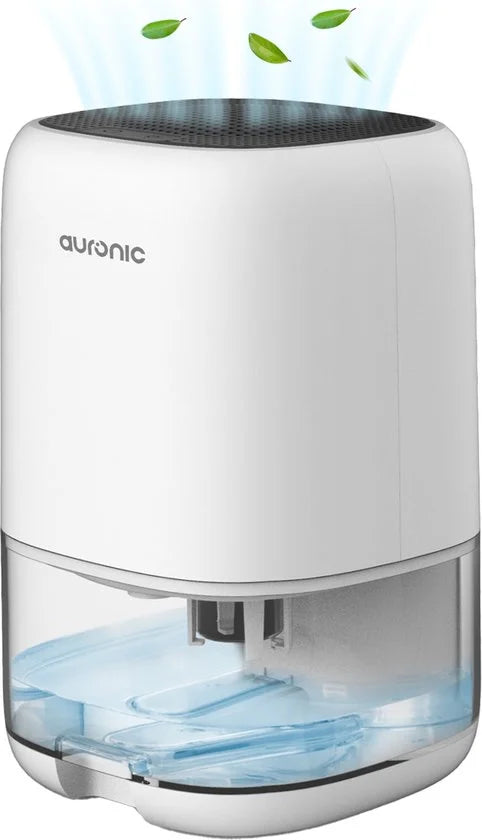 Auronic Luchtontvochtiger - Ontvochtigt 450ml Per Dag in Huis - 1L Waterreservoir - LED - Vochtopnemer voor in Woonkamer, Slaapkamer & Badkamer - Deh