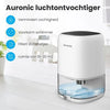 Auronic Luchtontvochtiger - Ontvochtigt 450ml Per Dag in Huis - 1L Waterreservoir - LED - Vochtopnemer voor in Woonkamer, Slaapkamer & Badkamer - Deh