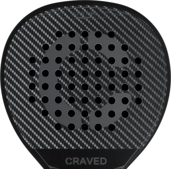 Craved Padel Racket Elite Pro - Inclusief padeltas - Carbon - Zwart