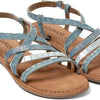 Lazamani - Zuri Dames Sandalen Denim - Maat 37