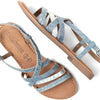 Lazamani - Zuri Dames Sandalen Denim - Maat 37