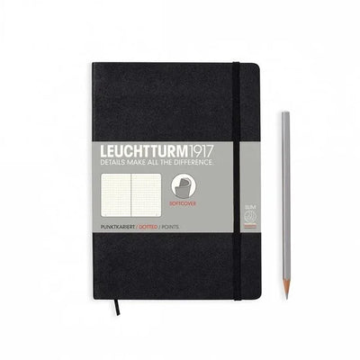 Leuchtturm1917 Notitieboek Medium - Softcover - Puntjes - Zwart