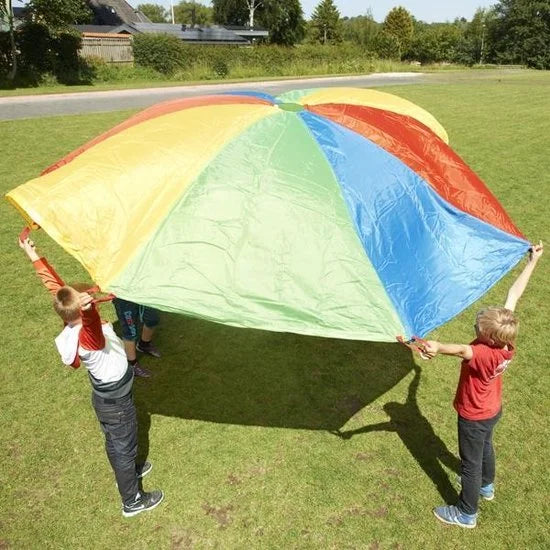 Gonge Parachute Diameter 3,5 meter - Leersysteem - Educatief Speelgoed - Motoriek
