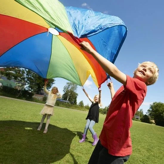 Gonge Parachute Diameter 3,5 meter - Leersysteem - Educatief Speelgoed - Motoriek