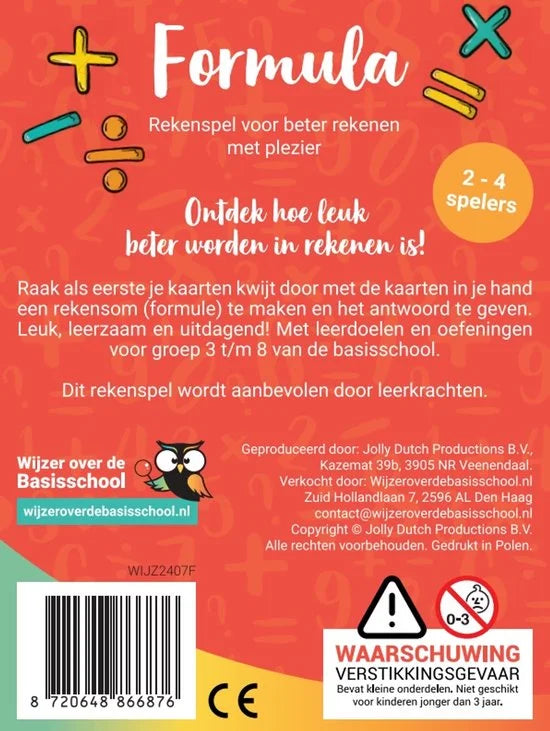 Formula - Spelenderwijs rekenvaardigheden verbeteren! - Wijzer over de Basisschool