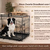 Flamingo Hondenbench S – Opvouwbare Hondenbench Auto – Hondenbench Draadkooi Mezo Zwart – 61x43x50 cm – Ideaal voor Thuis & Onderweg