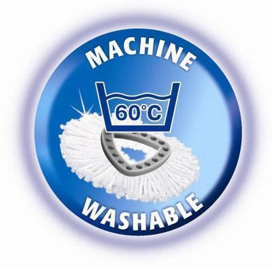 Vileda Turbo Classic 100% microfibre Vervanging - 1 per verpakking - Geschikt voor alle centrifugesystemen van Vileda - Voor harde vloeren