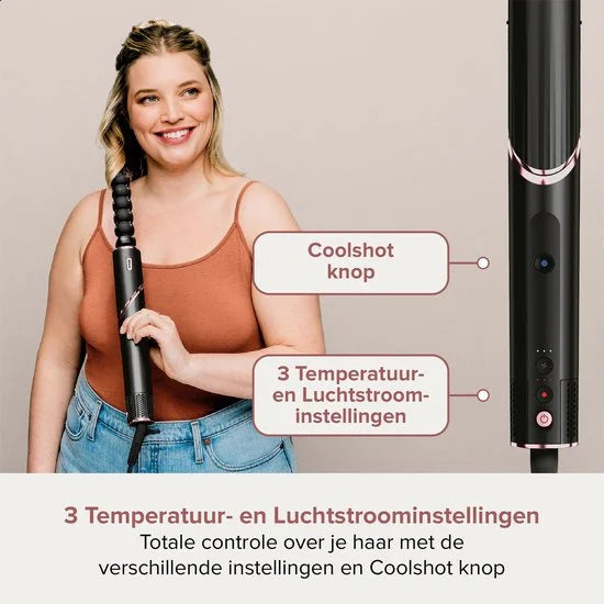 Shark FlexStyle 3-in-1 Multistyler en Föhn met Ovale Borstel, Auto-Krullers en Concentrator - 2025 model - Zwart - HD426EU