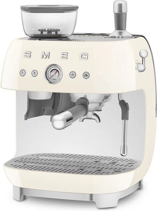 SMEG EGF03CREU - Espressomachine met geïntegreerde bonenmaler - Crème