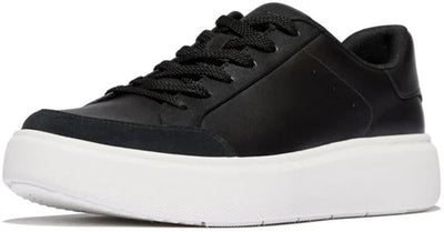 FitFlop Rtg Leather/Suede Sneakers Dames Sneakers - Zwart
