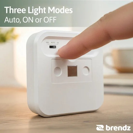 Brendz LED Trapverlichting, Nachtlampje Bewegingssensor, USB-C Oplaadbaar, Magnetisch, Warm Wit 3000K, Kastverlichting Draadloos, Inuk