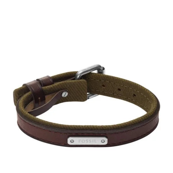 FOSSIL JA7315998 Heren Armband (sieraad) 28.20 cm - Bruin