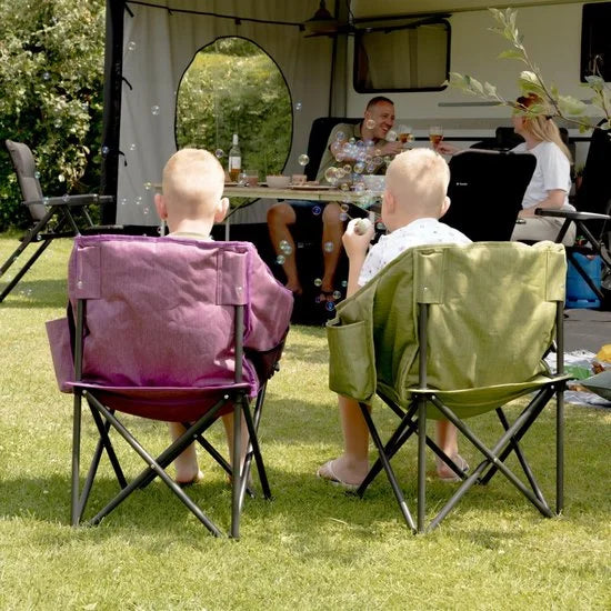 Travellife Noli Camping Kinderstoel Cross Groen - Draagtas inbegrepen