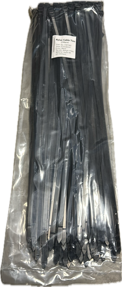 Kabelbinder 9 x 530 mm – 100 Stück, UV-beständiges Nylon | Extra starke Kabelbinder für den Innen- und Außenbereich