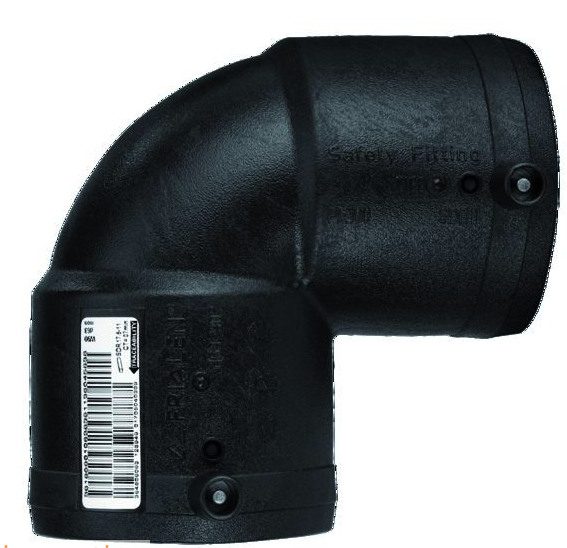 Frialen W90 Elektroschweißbogen 90° d90 – Zuverlässige HDPE-Schweißverbindung – 612103 Wasser 16 bar/Gas 10 bar