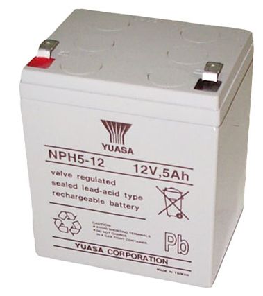 Yasa NPH5-12 Blei-Säure-Batterie 12V 5Ah – wartungsfrei (neu)