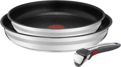 Tefal Jamie Oliver Ingenio G6 Pfannenset (3-teiliges Set) Silber