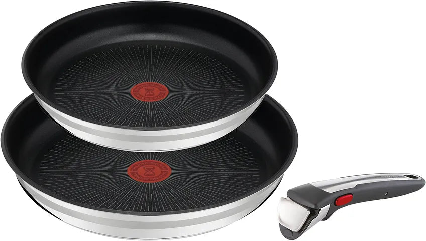 Tefal Jamie Oliver Ingenio G6 Pfannenset (3-teiliges Set) Silber