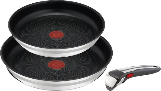 Tefal Jamie Oliver Ingenio G6 Pfannenset (3-teiliges Set) Silber