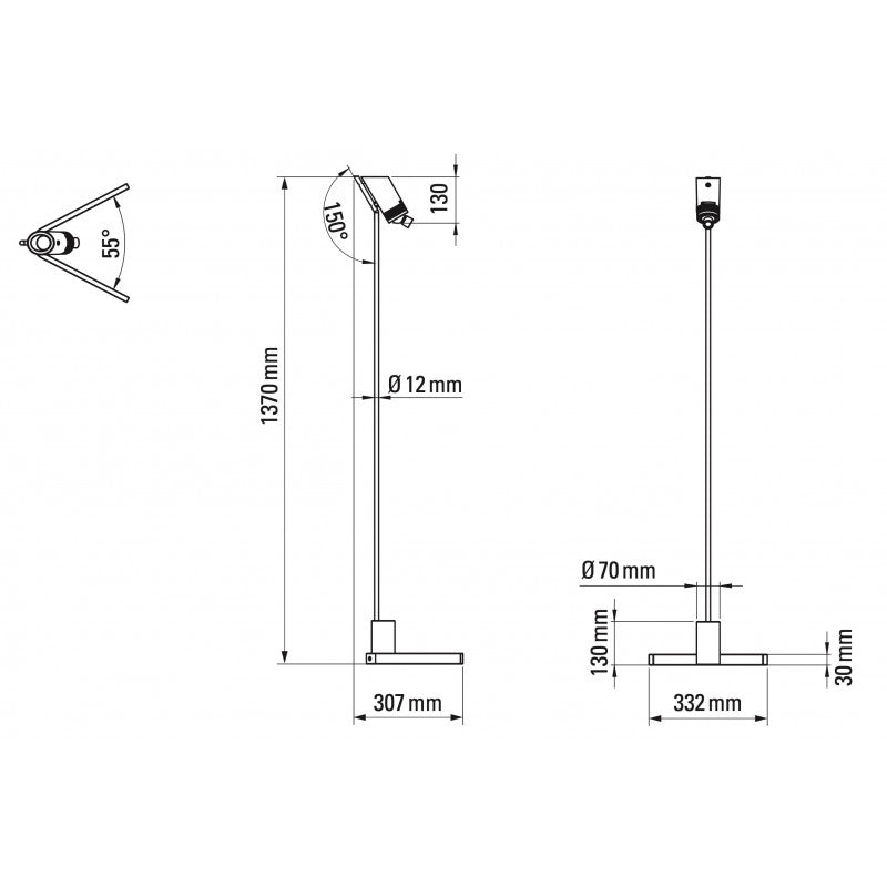 Stehleuchte „Vision 20/20“ – Beleuchtung von oben und unten | DCW Editions