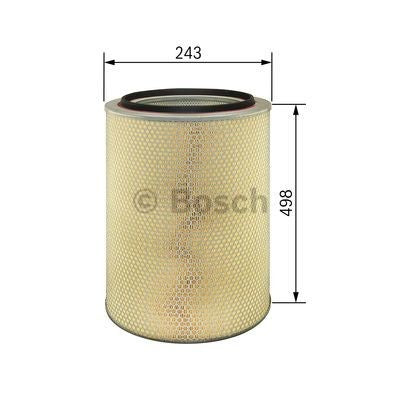 Bosch Luftfilter 1 457 429 975 – Für Mercedes-Benz, DAF, Iveco, MAN, Fiat &amp; Steyr