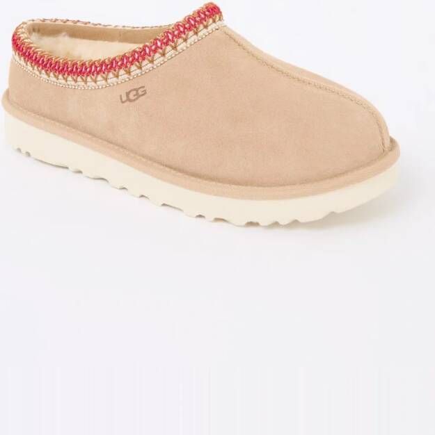 Ugg Tasman Hausschuhe – Sand/Dunkelkirsche